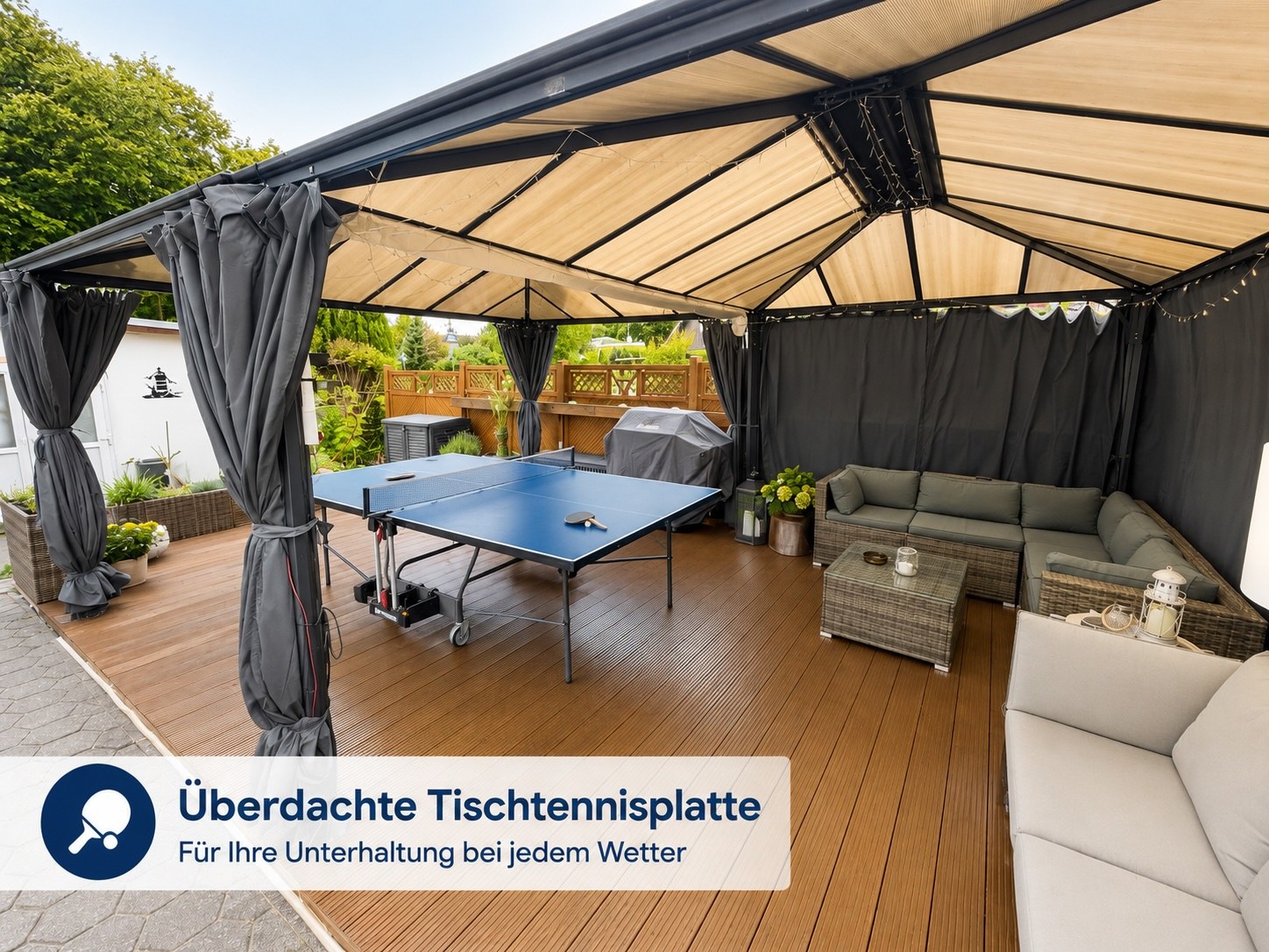 Tischtennisplatte · Ferienwohnung Tintenfisch