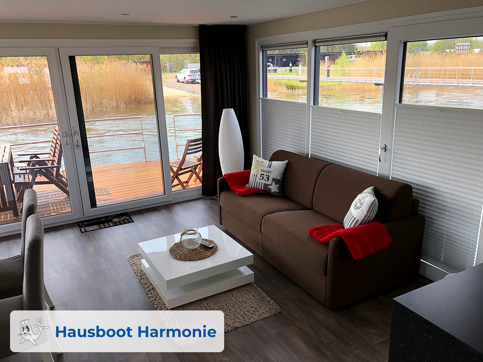 Wohnzimmer · Hausboot Harmonie