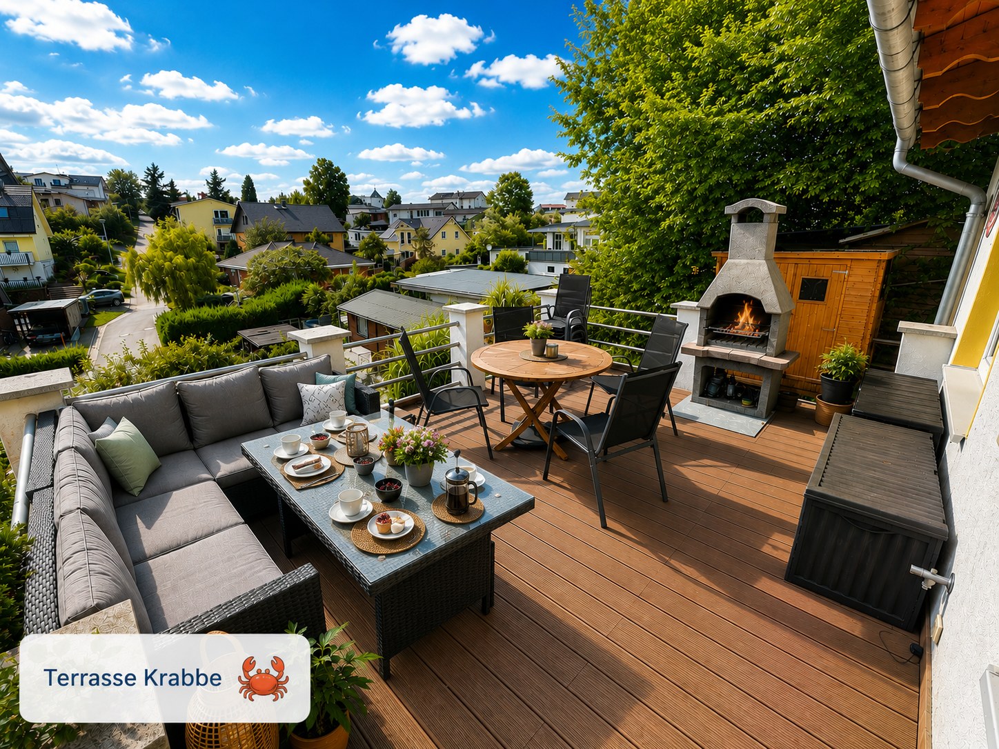 Terrasse Lounge · Haus Krabbe