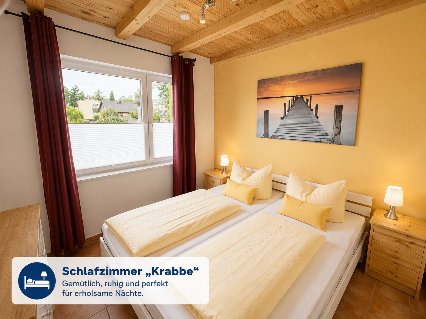 Schlafzimmer 1 · Haus Krabbe