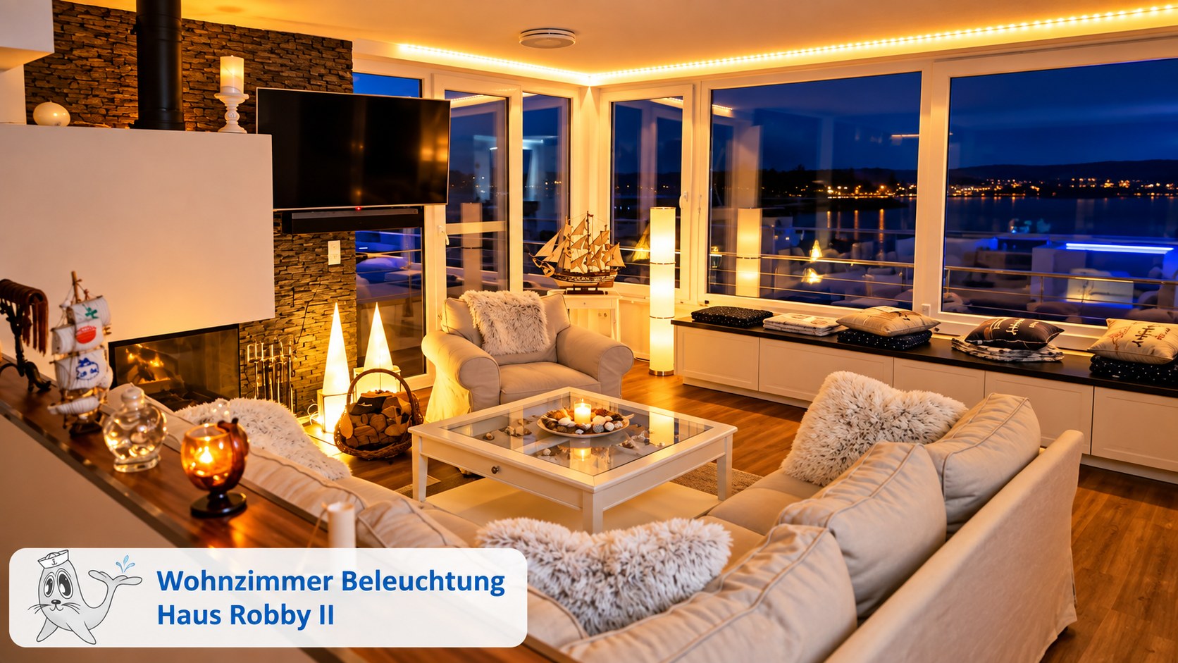 Wohnbereich mit Klimaanlage · Haus Robby II