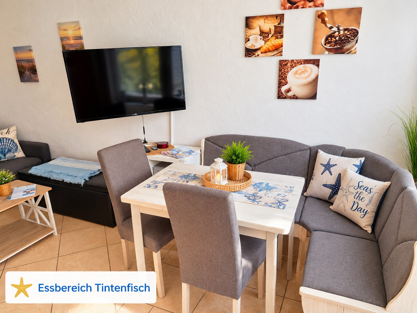 Essbereich · Ferienwohnung Tintenfisch
