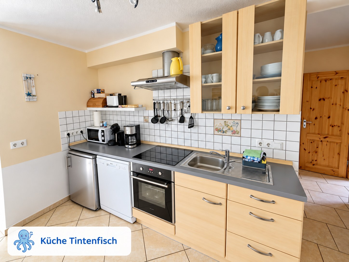 Küche · Ferienwohnung Tintenfisch