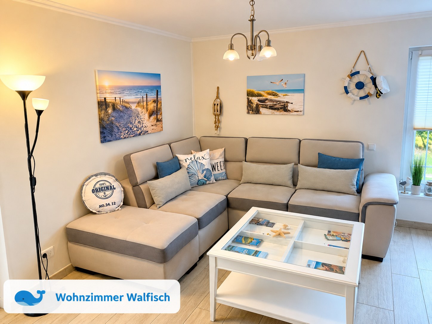 Wohnzimmer · Apartment Walfisch