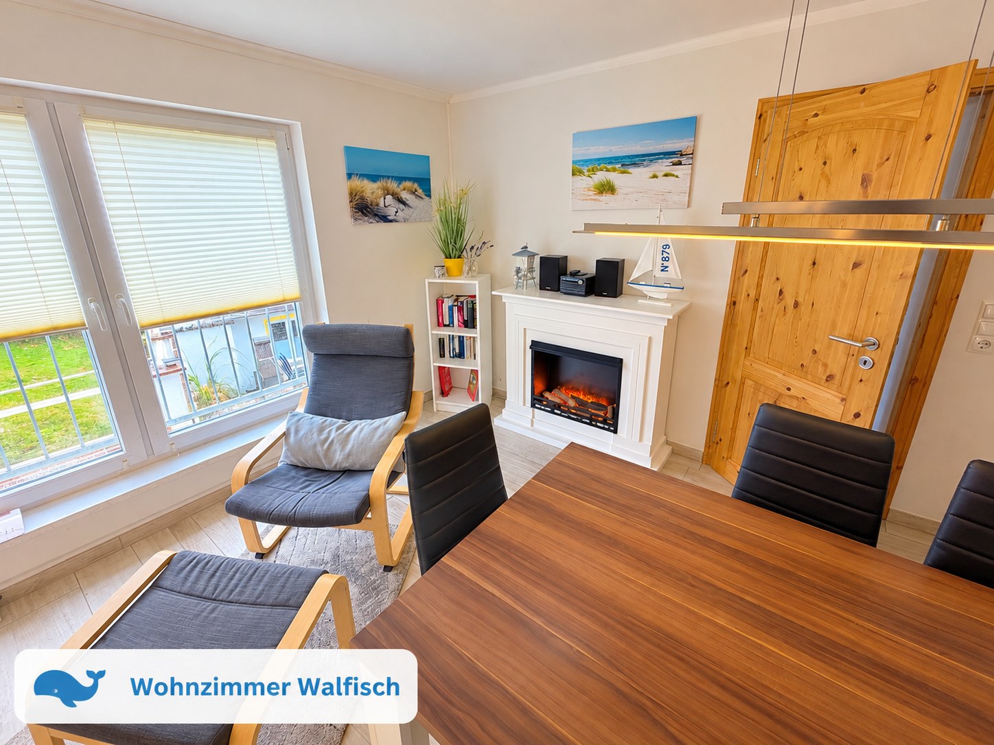 Wohnzimmer · Apartment Walfisch